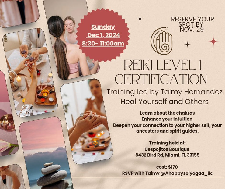 Reiki Level I Certification w/ Taimy