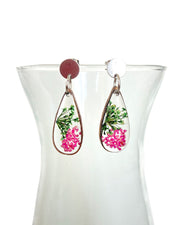 Wildflowers + Wood - Teardrop Earrings