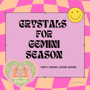 Conjunto de cristal del zodiaco Géminis