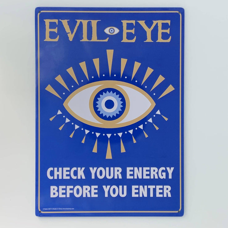 Evil Eye Check Your Energy Cartel de metal