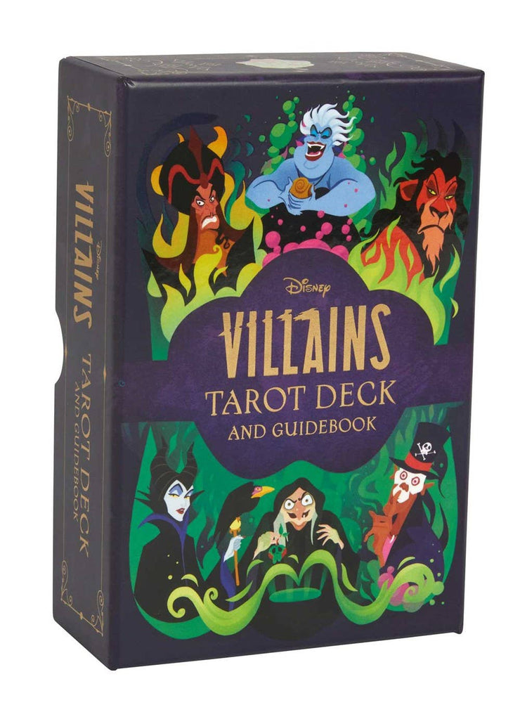 Guía y baraja de tarot de los villanos de Disney