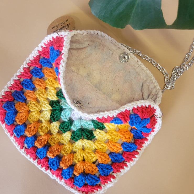 Quilted Weave Crochet Crossbody