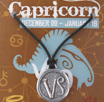 Zodiac Capricorn Pewter Charm