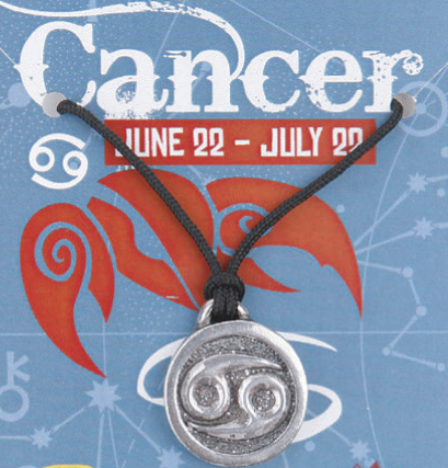 Zodiac Cancer Pewter Charm