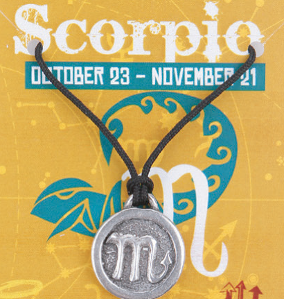 Zodiac Scorpio Pewter charm