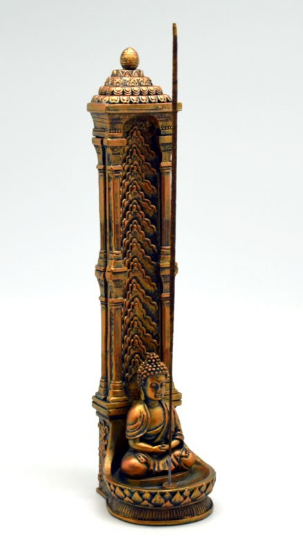 Buddha Tall Copper Incense Holder